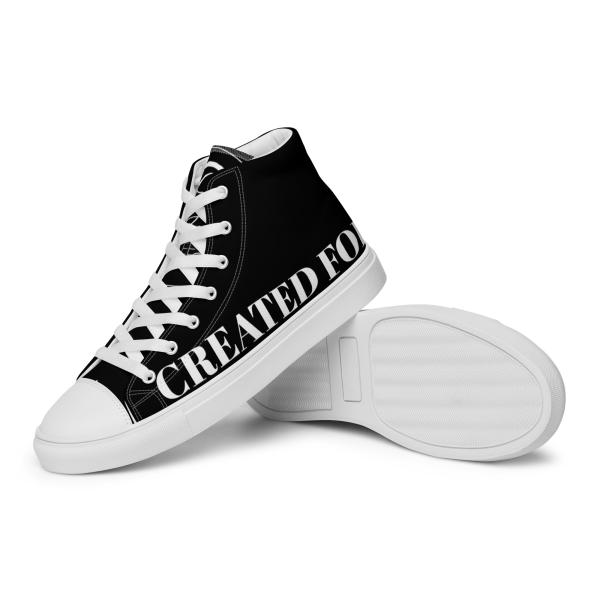 Created For His Glory Men’s Black High Top Canvas Shoes - Image 5