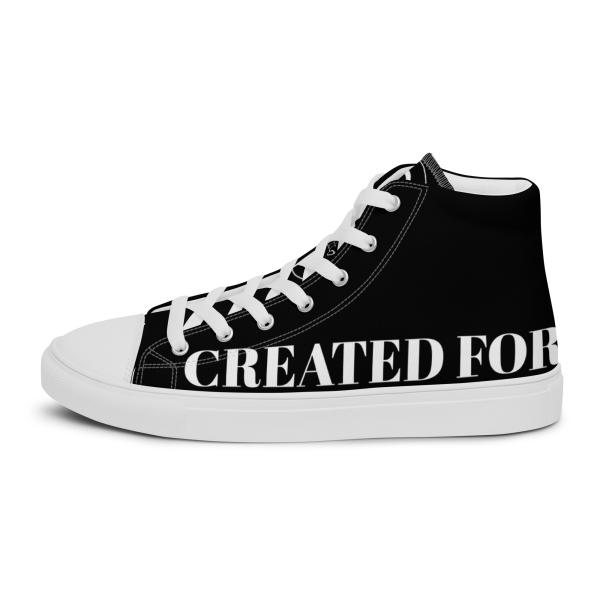 Created For His Glory Men’s Black High Top Canvas Shoes - Image 3