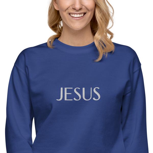 Jesus Name Above All Names Unisex Premium Sweatshirt - Image 43