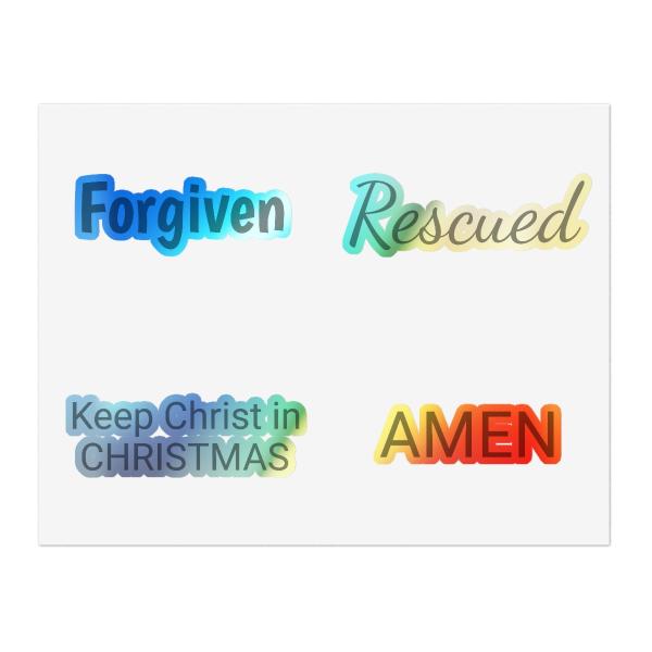 Inspirational Christmas Sticker Sheets
