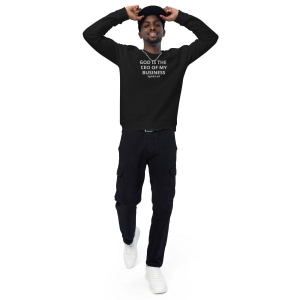 God Is The CEO Of My Business Unisex Organic Sweatshirt - Image 10