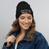 Pray Like Hannah Organic Ribbed Beanie
