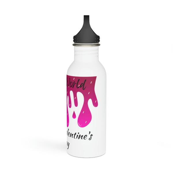 Valentine’s Day Slime World Stainless Steel Water Bottle - Image 5