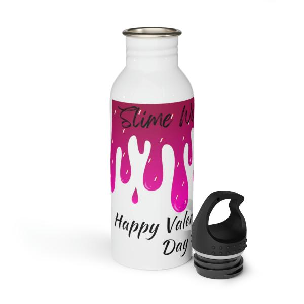 Valentine’s Day Slime World Stainless Steel Water Bottle - Image 6
