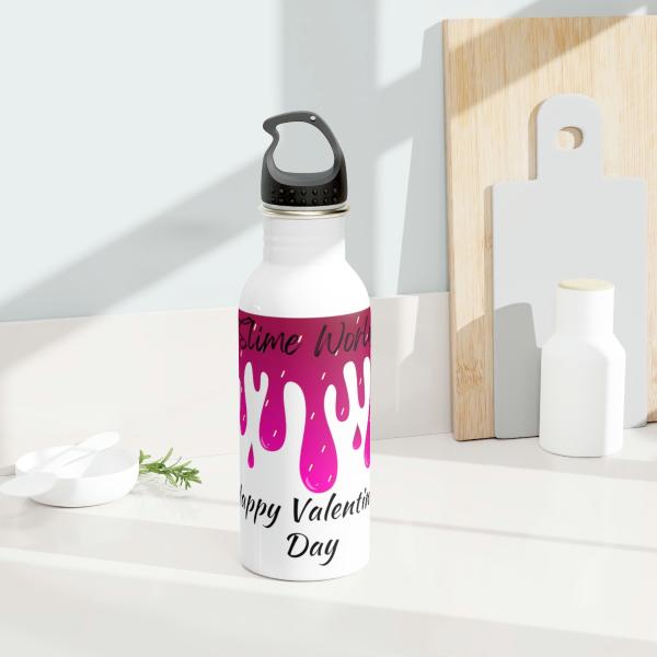 Valentine’s Day Slime World Stainless Steel Water Bottle