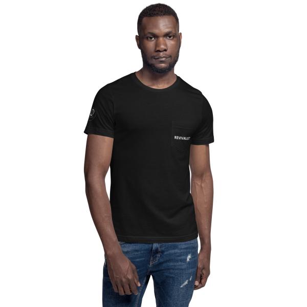 Revivalist Unisex Pocket T-Shirt - Image 2