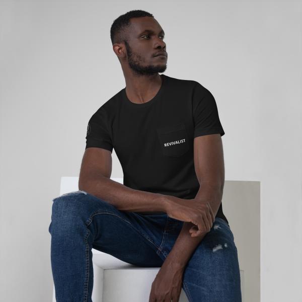 Revivalist Unisex Pocket T-Shirt - Image 3