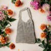 Handmade Tan Crochet Market Shoulder Bag