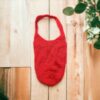 Handmade Red Crochet Market Shoulder Bag