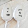 Vintage Silver Plated Spoon, It is well with my soul,vintage gift,coffee gift, tea gift