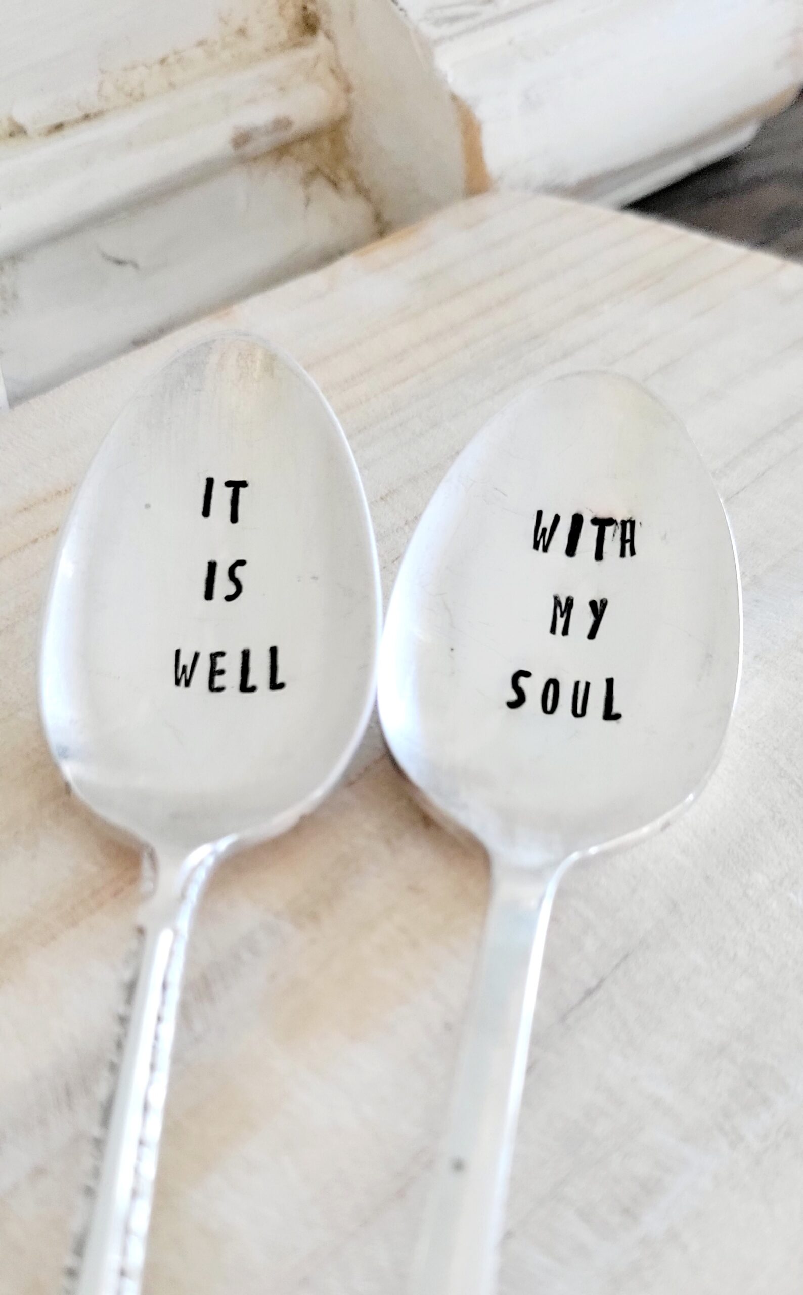 Vintage Silver Plated Spoon, It is well with my soul,vintage gift,coffee gift, tea gift