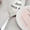 Vintage Silver Plated Spoon,Jesus loves you,personalized gift
