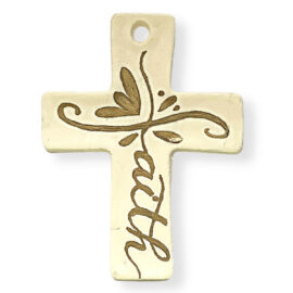 Precious Faith Reminder in White and Gold