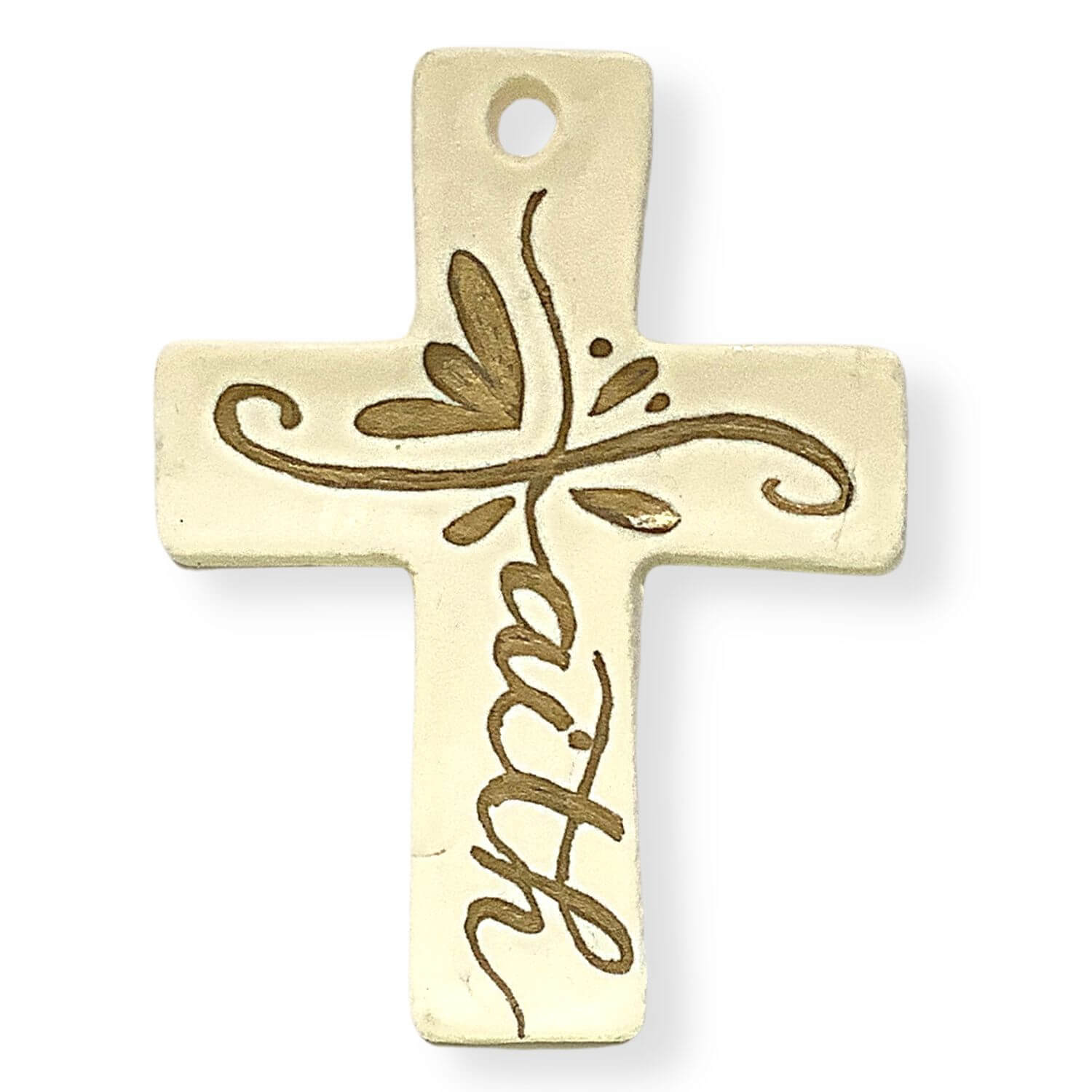 Precious Faith Reminder in White and Gold