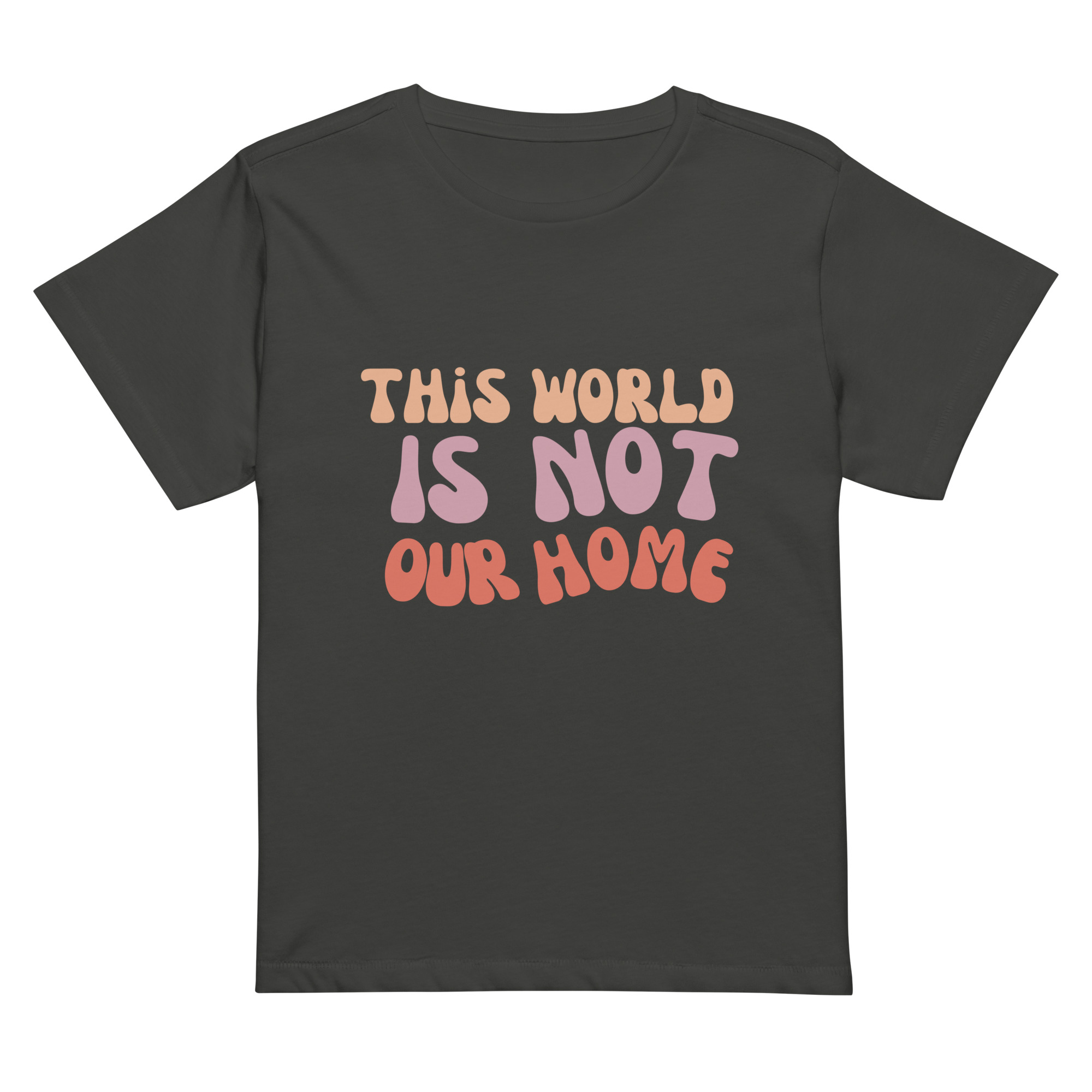 This World Is Not Our Home Women’s High-Waisted T-shirt - Image 12