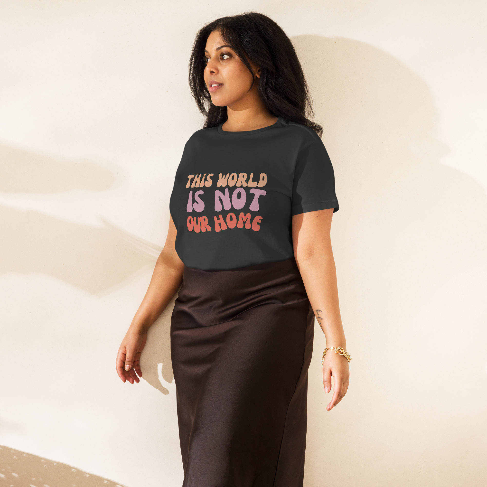 This World Is Not Our Home Women’s High-Waisted T-shirt - Image 15
