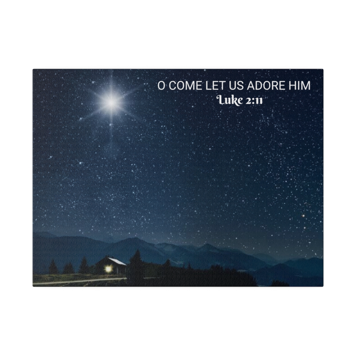 Luke 2:11 Matte Canvas - Image 5