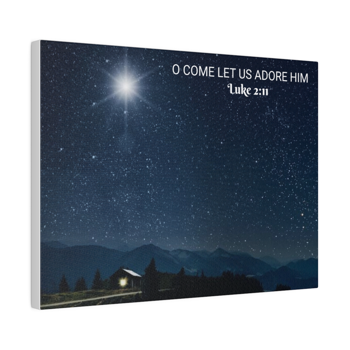 Luke 2:11 Matte Canvas - Image 6