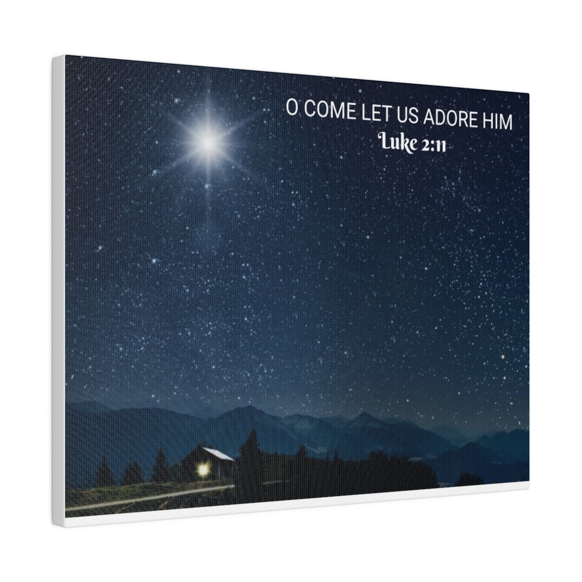 Luke 2:11 Matte Canvas - Image 10