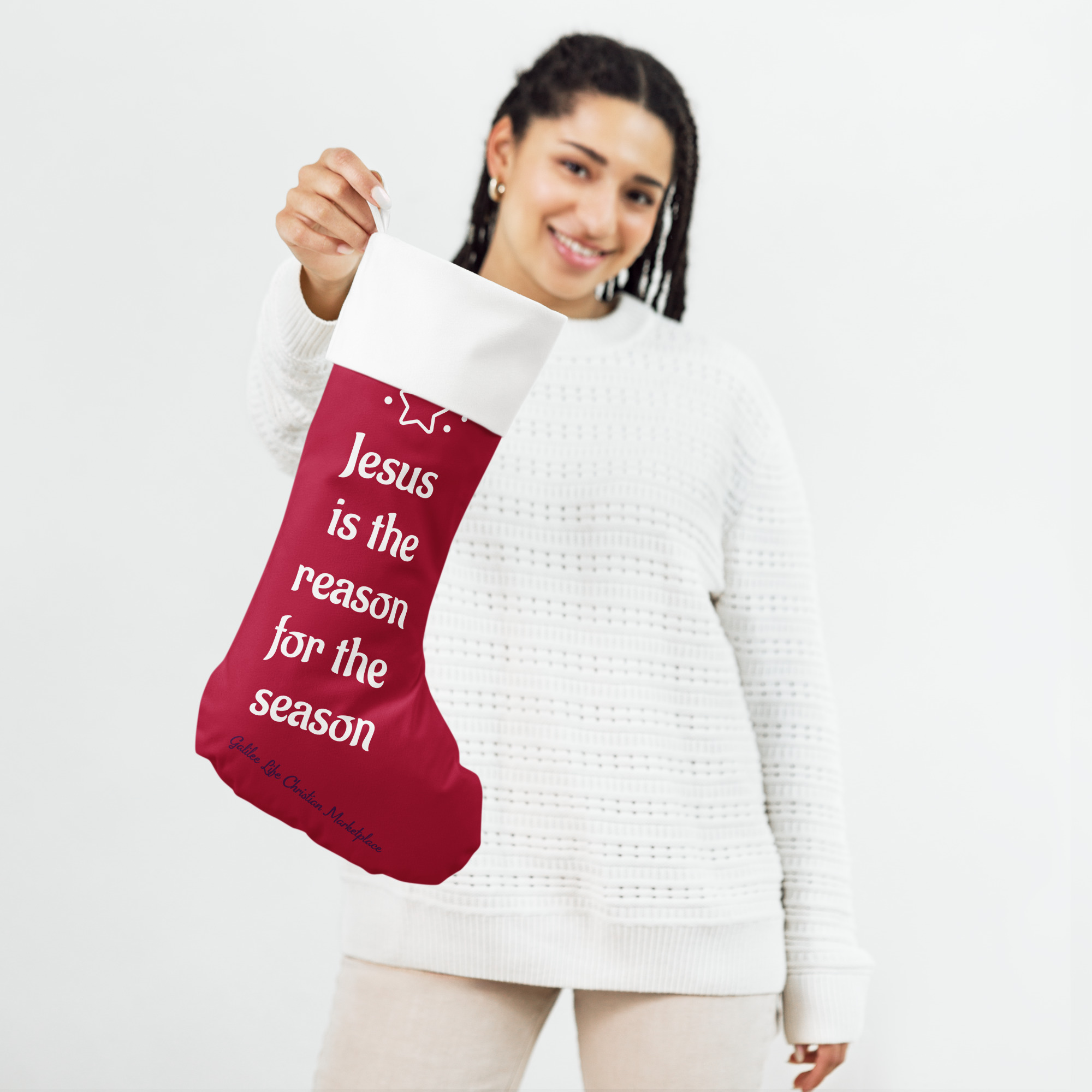 Jesus is the Reason for the Season Christmas Stocking
