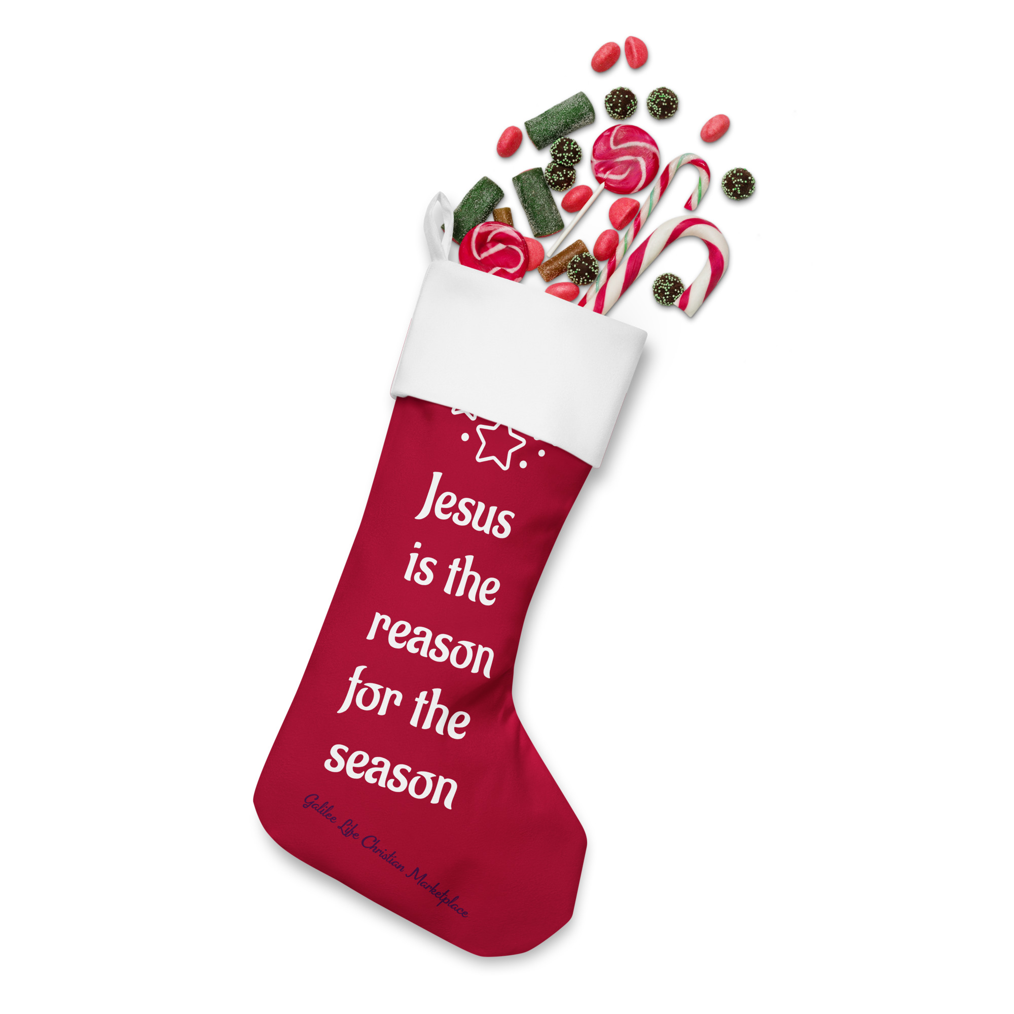 Jesus is the Reason for the Season Christmas Stocking - Image 7