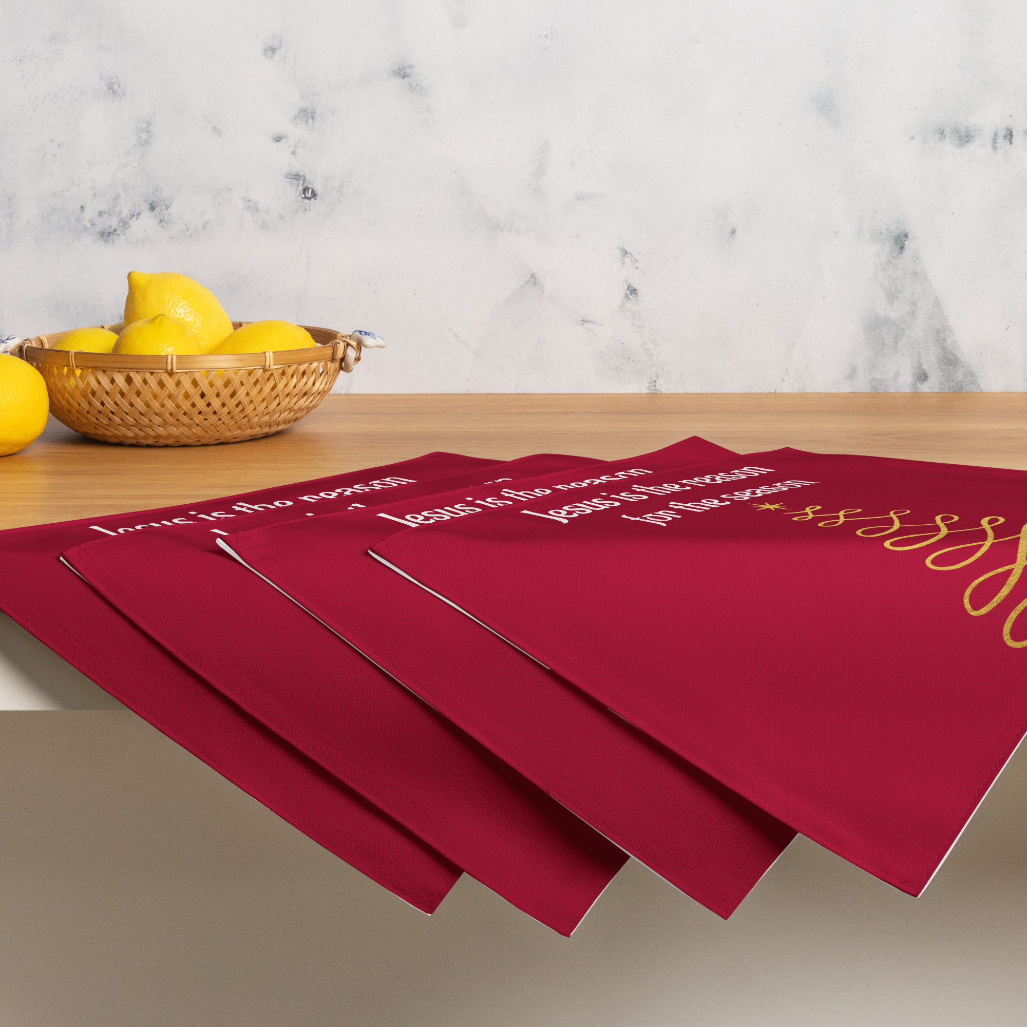 Jesus Is The Reason For The Season Table Placemat Set Of 4 - Image 9