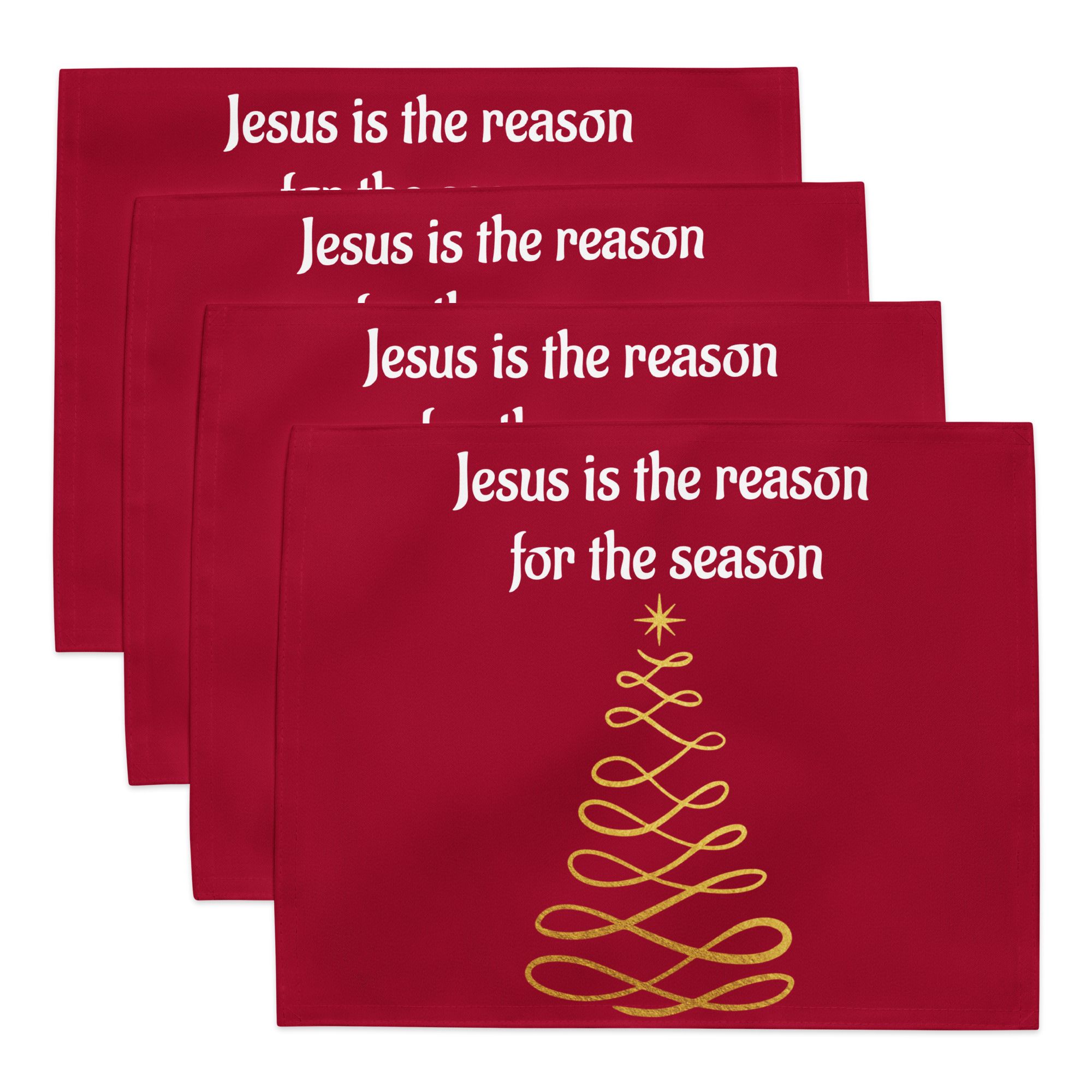 Jesus Is The Reason For The Season Table Placemat Set Of 4