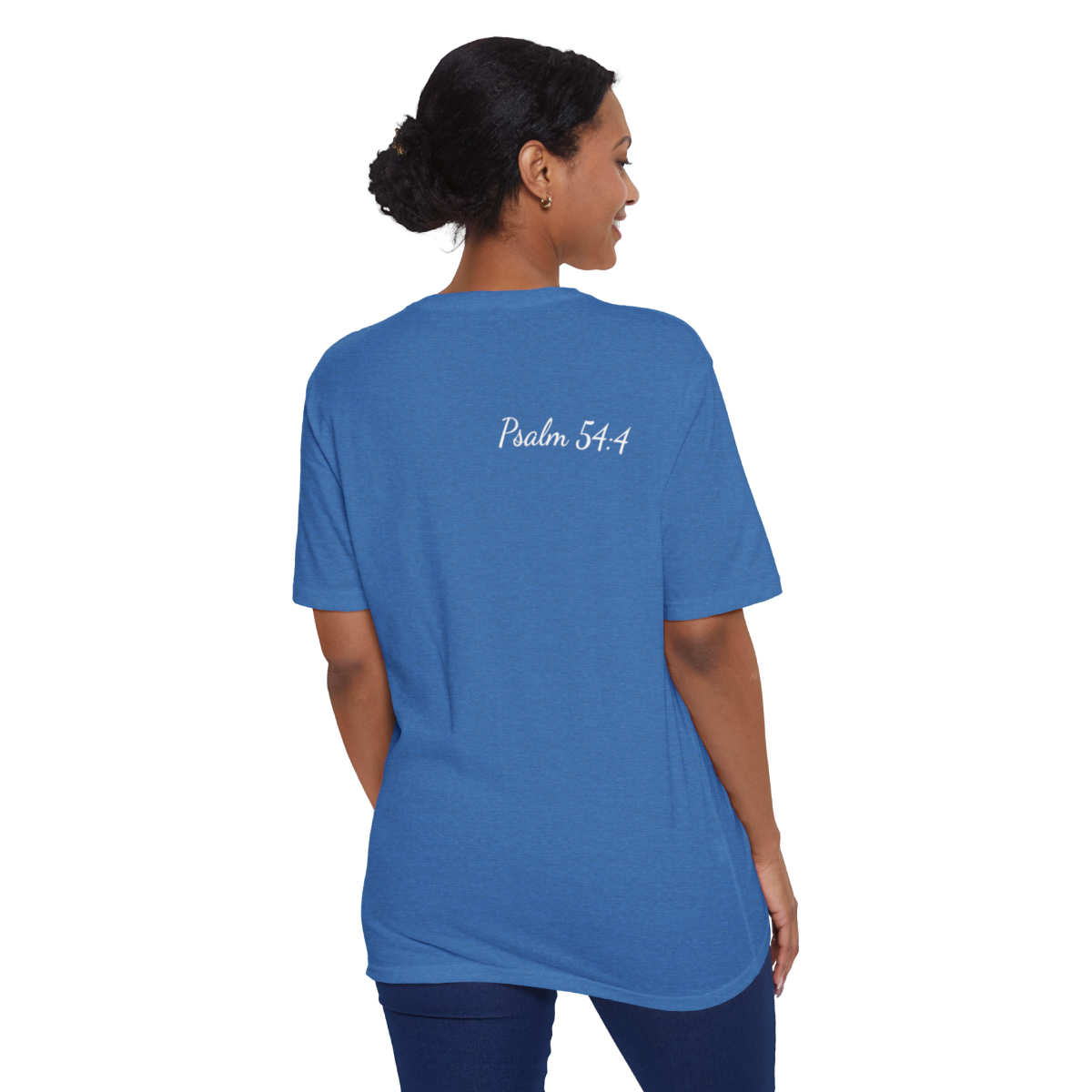 The Lord Is My Helper Eco-Friendly Unisex Tee - Image 24