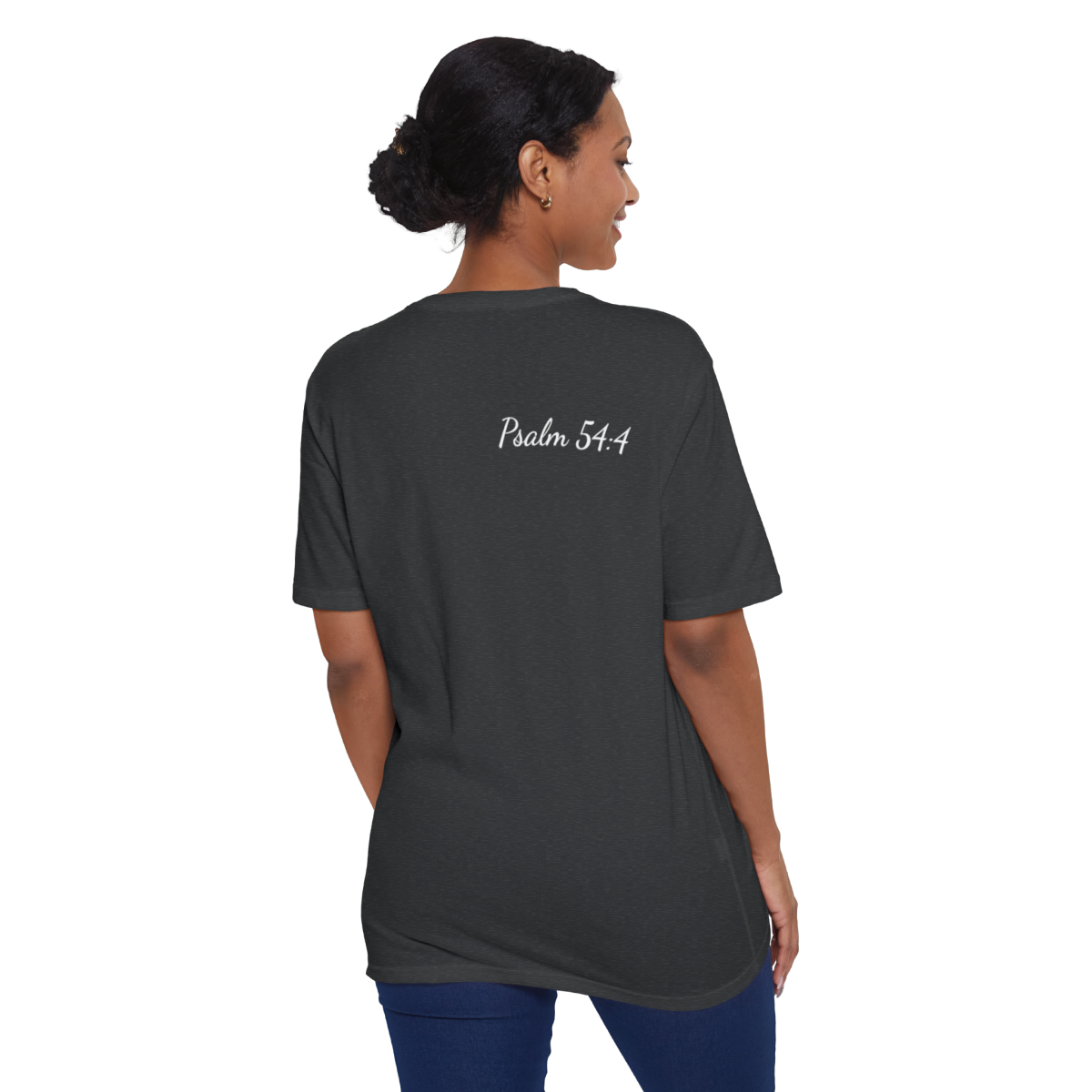 The Lord Is My Helper Eco-Friendly Unisex Tee - Image 36