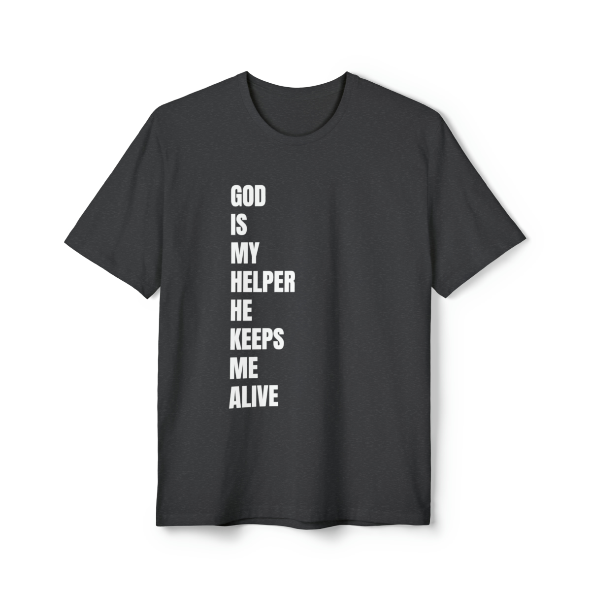 The Lord Is My Helper Eco-Friendly Unisex Tee - Image 31