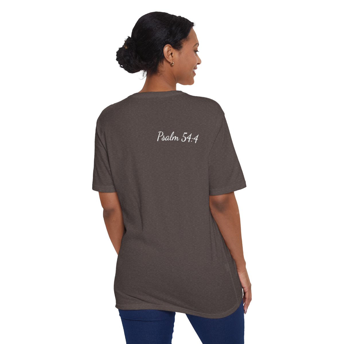 The Lord Is My Helper Eco-Friendly Unisex Tee - Image 12