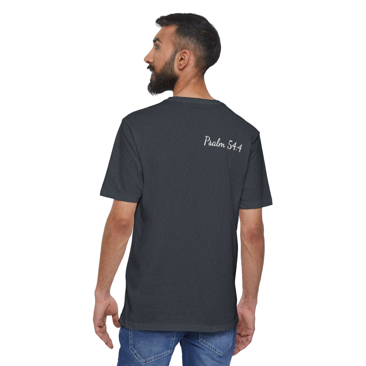 The Lord Is My Helper Eco-Friendly Unisex Tee - Image 28