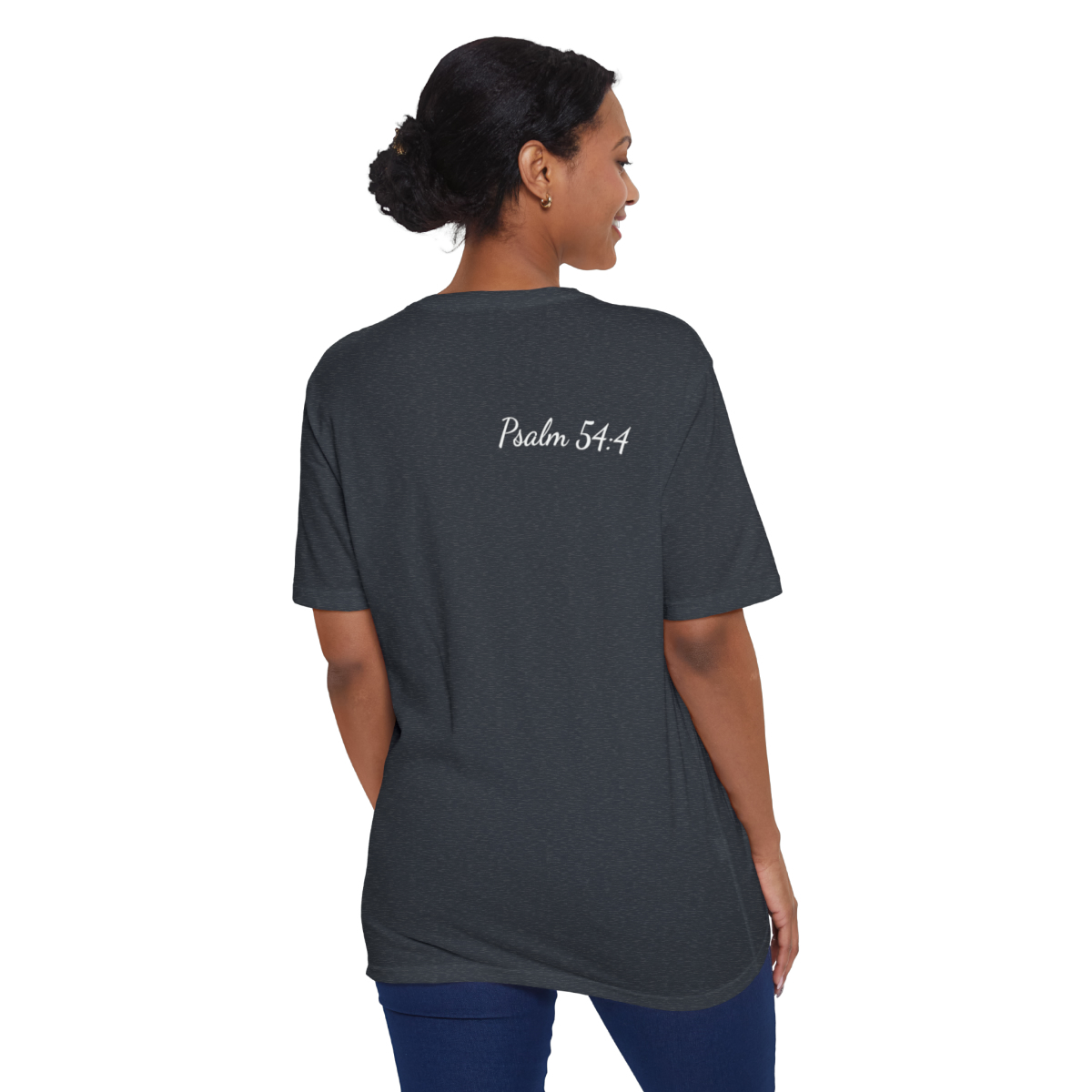 The Lord Is My Helper Eco-Friendly Unisex Tee - Image 30