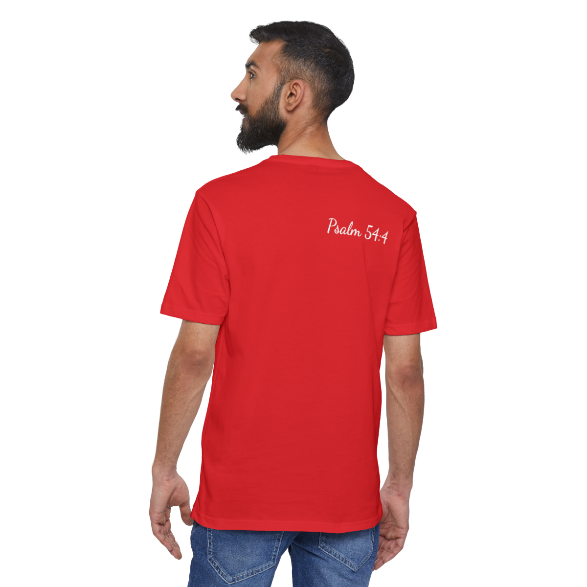 The Lord Is My Helper Eco-Friendly Unisex Tee - Image 40