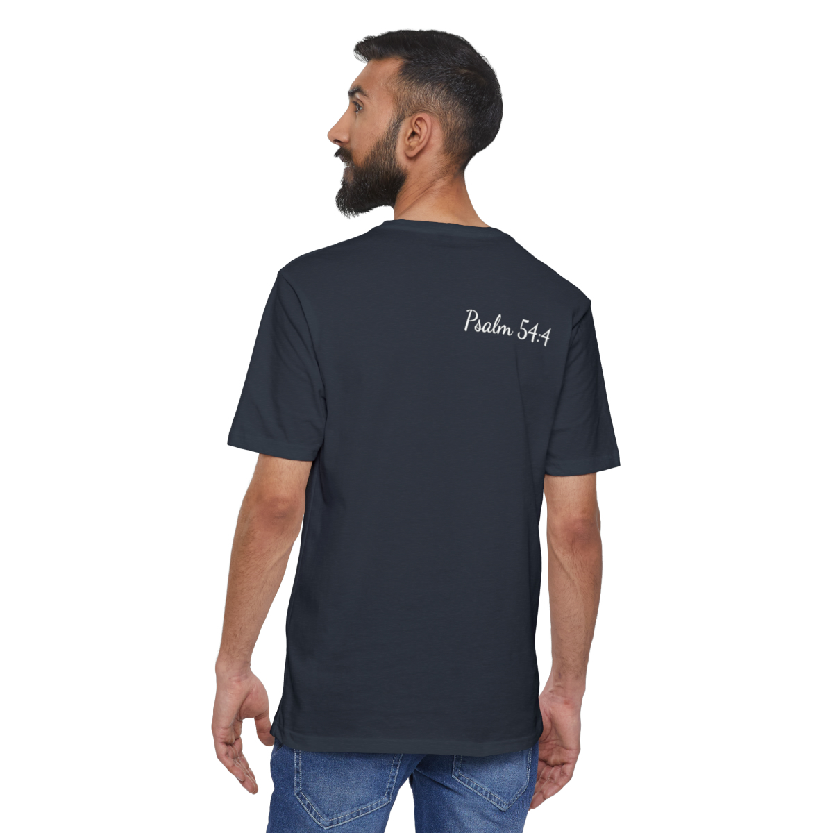 The Lord Is My Helper Eco-Friendly Unisex Tee - Image 4