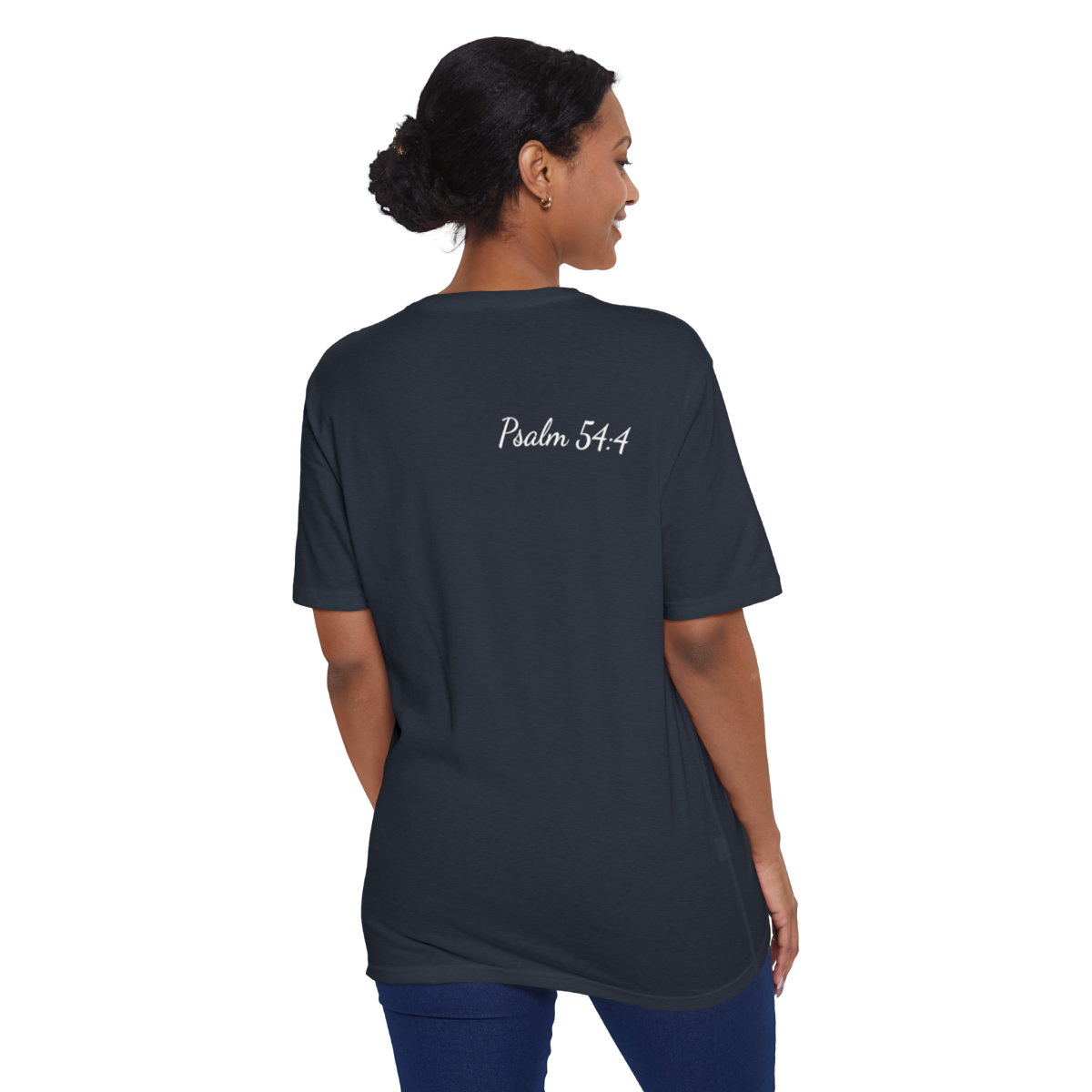 The Lord Is My Helper Eco-Friendly Unisex Tee - Image 6