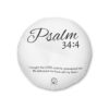 Psalm 34:4 Tufted Round Floor Pillow (White)