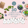 30 Christian Affirmation Cards - Scripture Memorization & Inspirational Bible Verses