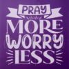 Purple Pray More Silk Screen Stencil