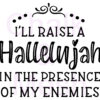 "Raise a Hallelujah" Silkscreen Stencil