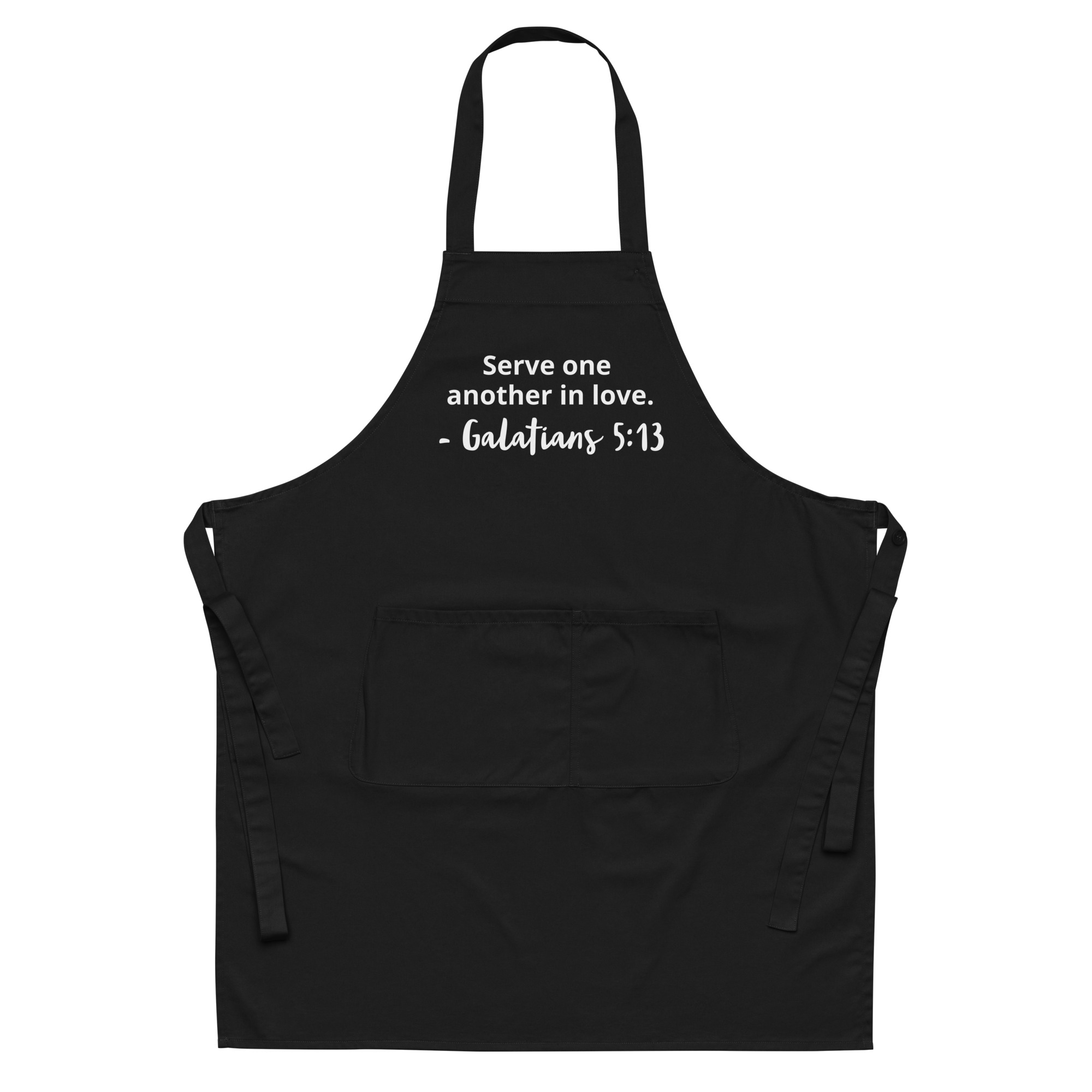 Serve One Another In Love Christian Organic Cotton Apron - Image 11