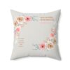 Psalms 56:3 Spun Polyester Square Decorative Pillow