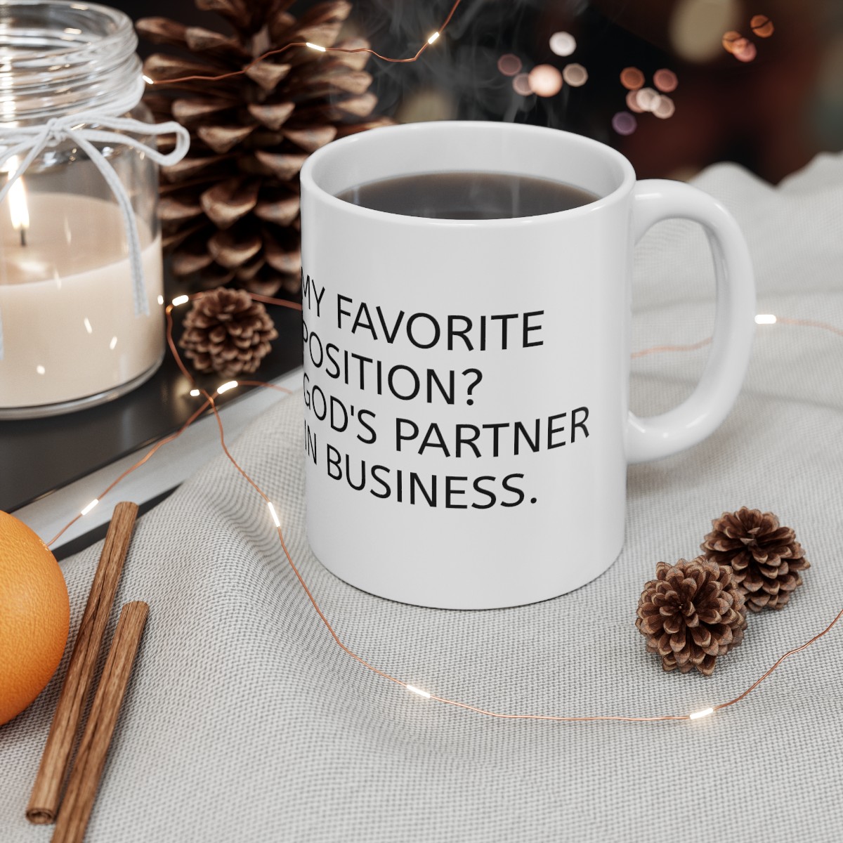 God's Partner in Business Ceramic Mug - Image 6