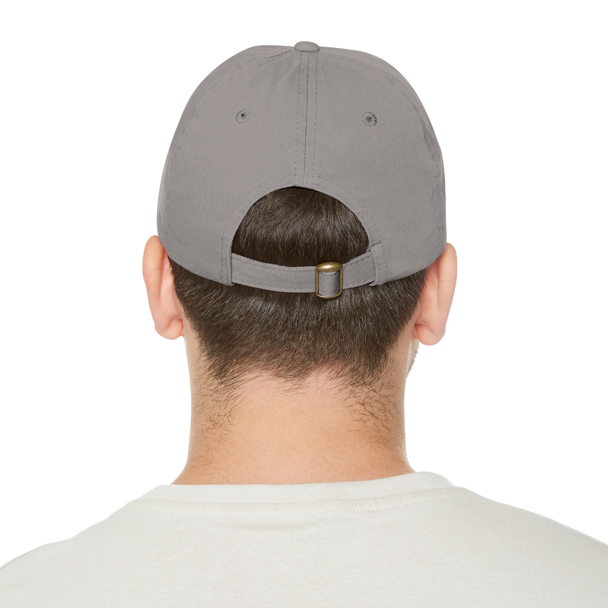 FAITH Dad Hat with Leather Patch (Round) - Image 147