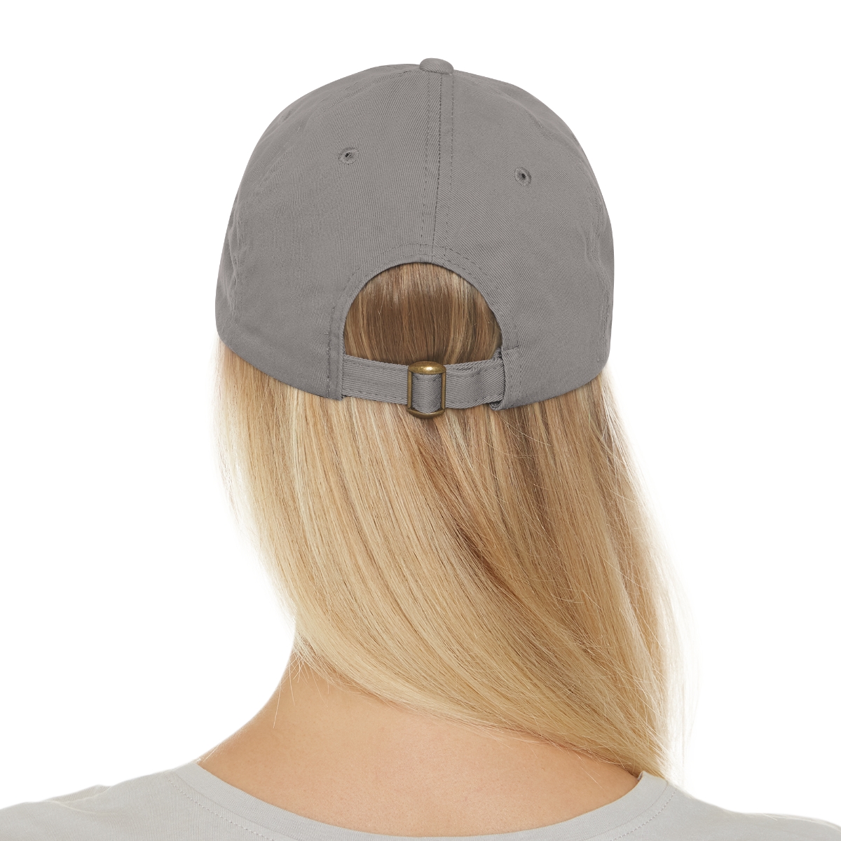 FAITH Dad Hat with Leather Patch (Round) - Image 167