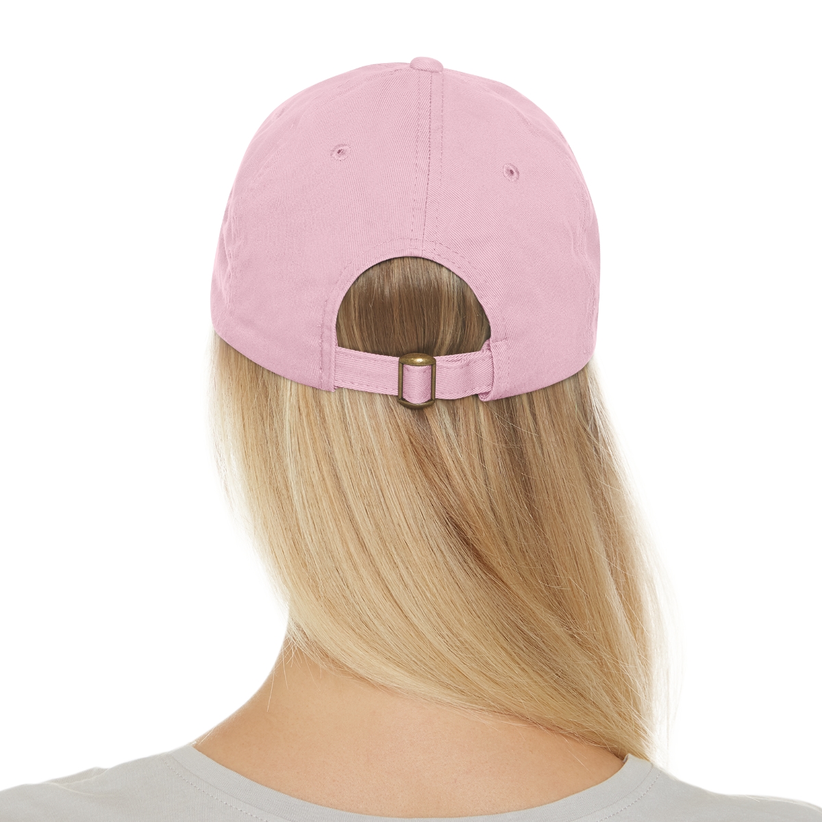 FAITH Dad Hat with Leather Patch (Round) - Image 125
