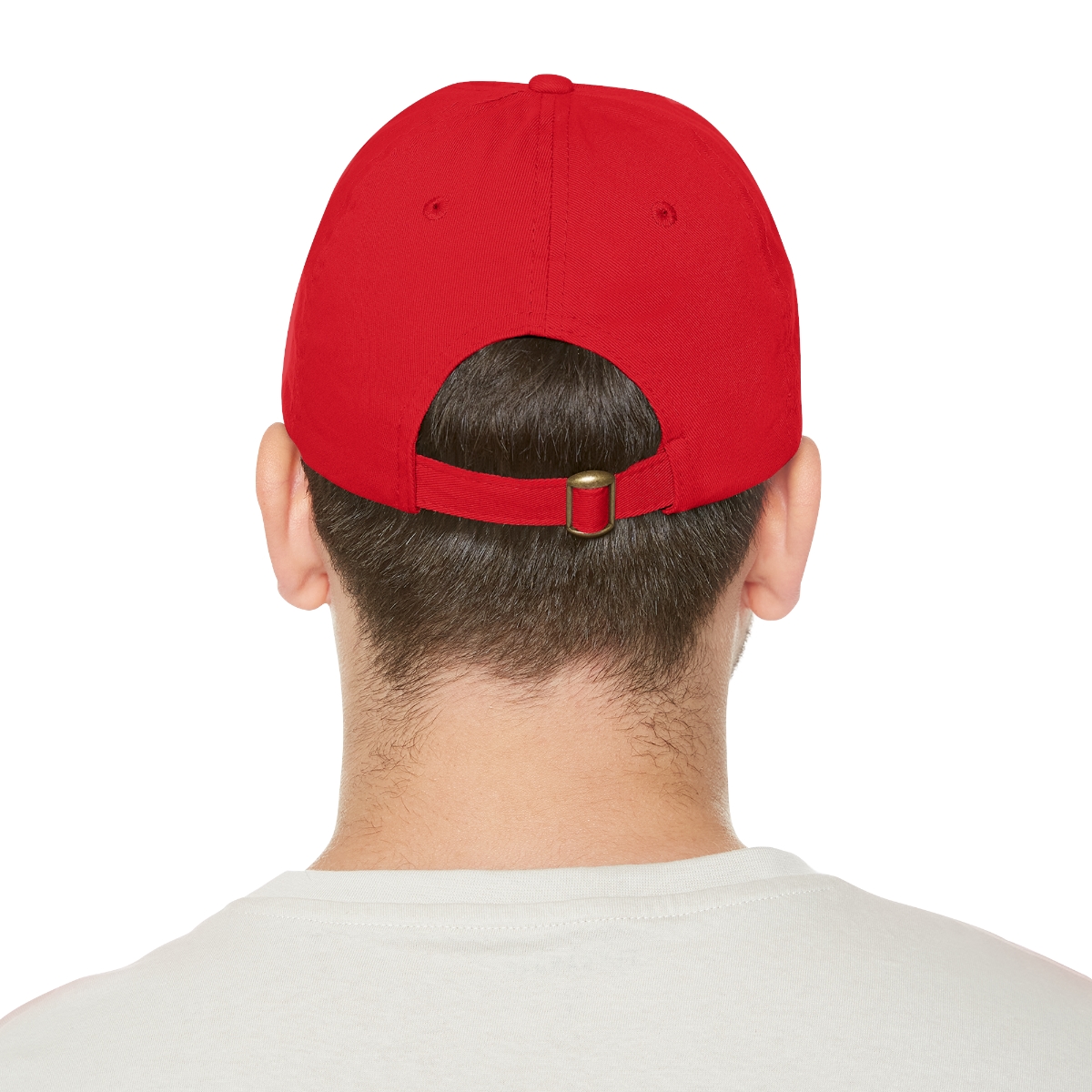 FAITH Dad Hat with Leather Patch (Round) - Image 42