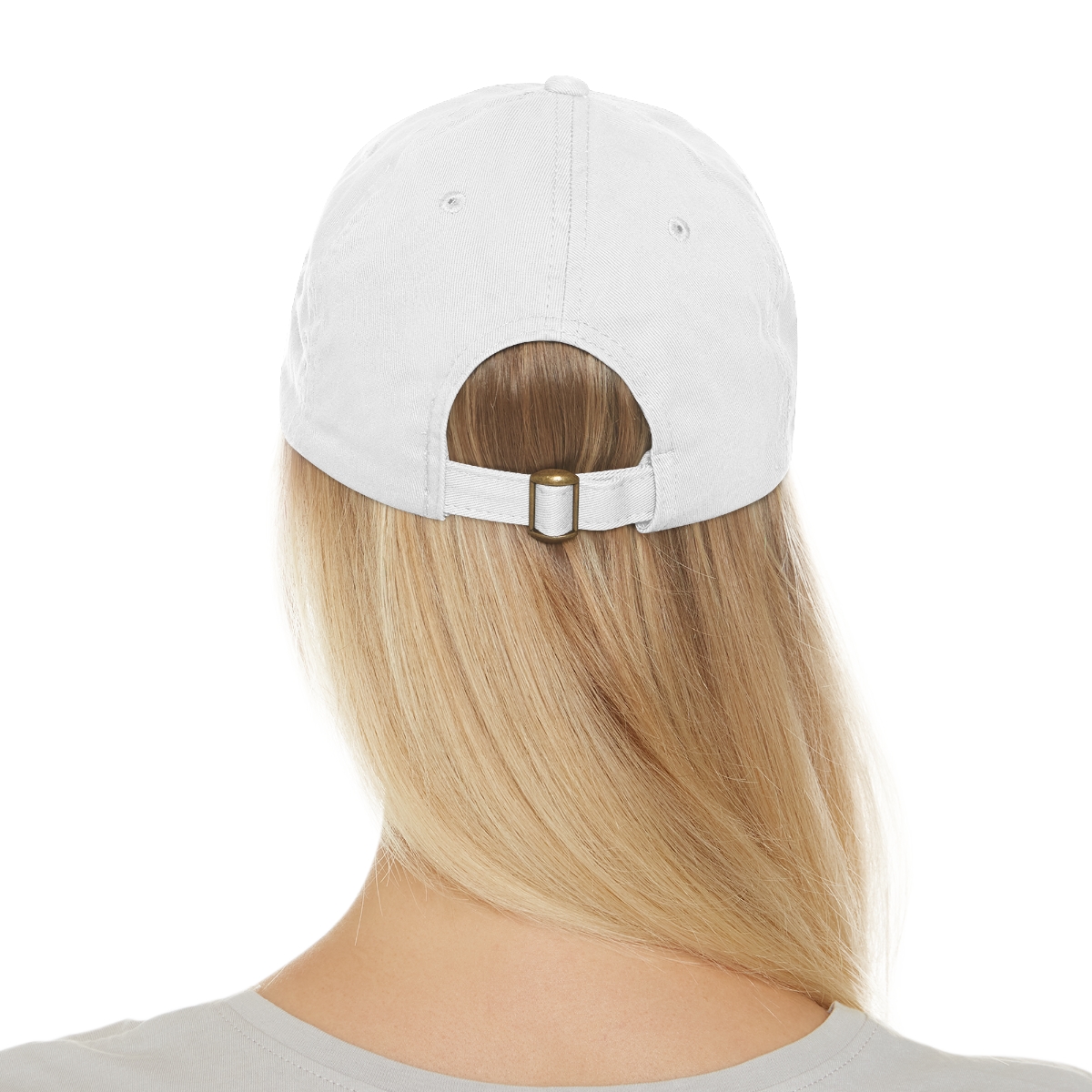 FAITH Dad Hat with Leather Patch (Round) - Image 13
