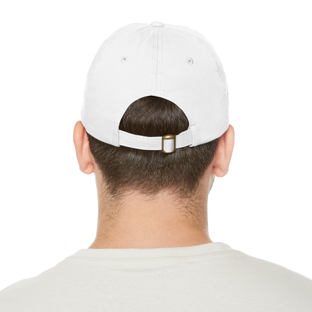 FAITH Dad Hat with Leather Patch (Round) - Image 14