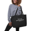Embroidered Large Christian Organic Tote Bag